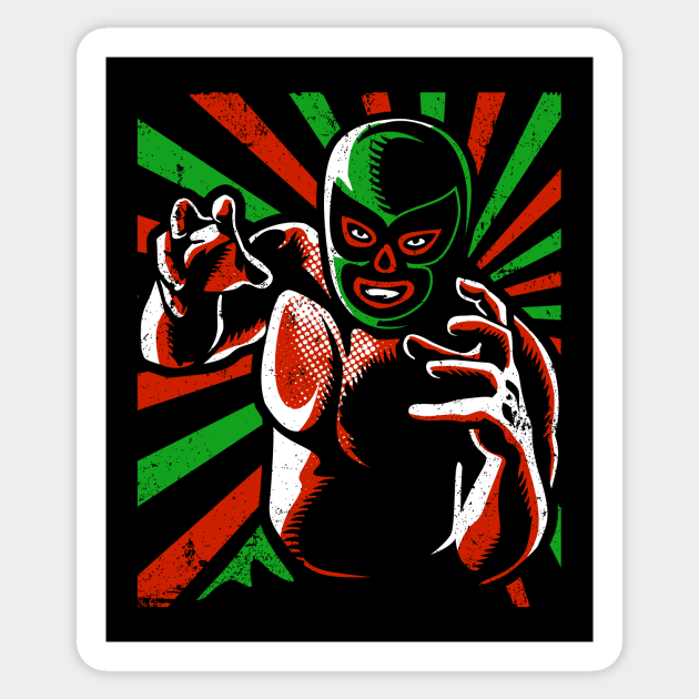 Luchador - Mexican pro wrestling - Lucha Libre Sticker by verde